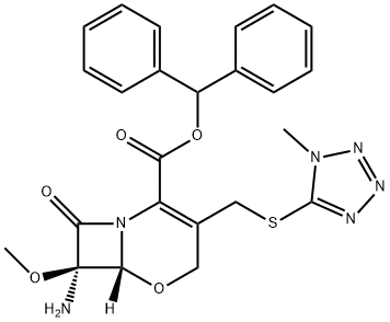 (6β)-3-(1-Methyl-1H-tetrazole-5-ylthiomethyl)-7α-amino-7-methoxy-8-oxo-5-oxa-1-azabicyclo[4.2.0]octa-2-ene-2-carboxylic acid benzhydryl ester