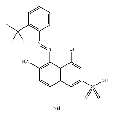 sodium 6-amino-4-hydroxy-5-[[2-(trifluoromethyl)phenyl]azo]naphthalene-2-sulphonate