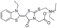 triethylammonium 5-(3-ethylbenzothiazol-2(3H)-ylidene)-4-oxo-2-thioxothiazolidine-3-acetate