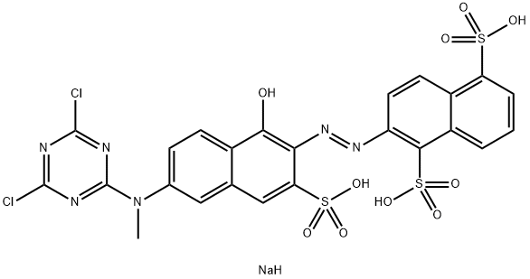 trisodium 2-[[6-[(4,6-dichloro-1,3,5-triazin-2-yl)methylamino]-1-hydroxy-3-sulphonato-2-naphthyl]azo]naphthalene-1,5-disulphonate 