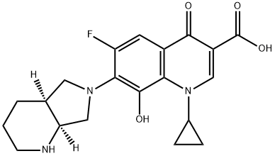 1-Cyclopropyl-6-fluoro-1,4-dihydro-8-hydroxy-7-[(4aS,7aS)-octahydro-6H-pyrrolo[3,4-b]pyridin-6-yl]-4-oxo-3-quinolinecarboxylic acid