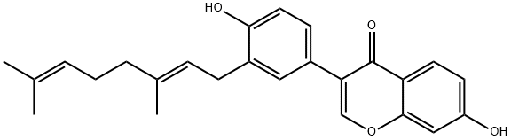 3-[3-[(2E)-3,7-Dimethyl-2,6-octadien-1-yl]-4-hydroxyphenyl]-7-hydroxy-4H-1-benzopyran-4-one