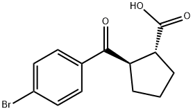 CYCLOPENTANECARBOXYLIC ACID, 2-(4-BROMOBENZOYL)-, (1R,2R)-