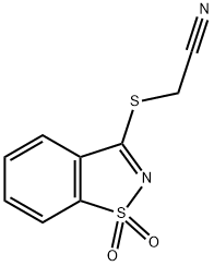 (1,1-dioxo-1H-1l6-benzo[d]isothiazol-3-ylsulfanyl)-acetonitrile