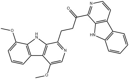 3-(4,8-Dimethoxy-9H-pyrido[3,4-b]indol-1-yl)-1-(9H-pyrido[3,4-b]indol-1-yl)-1-propanone