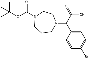 (4-BROMOPHENYL)(4-BOC-1,4-DIAZEPAN-1-YL)ACETIC ACID