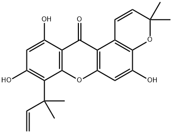 8-(1,1-Dimethyl-2-propenyl)-5,9,11-trihydroxy-3,3-dimethylpyrano[3,2-a]xanthen-12(3H)-one