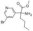 methyl 2-amino-2-(5-bromopyridin-3-yl)hexanoate