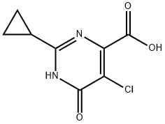 5-CHLORO-2-CYCLOPROPYL-6-OXO-1,6-DIHYDRO-PYRIMIDINE-4-CARBOXYLIC ACID