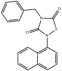 4-Benzyl-2-(naphthalen-1-yl)-[1,2,4]thiadiazolidine-3,5-dione
