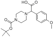 4-[CARBOXY-(4-METHOXY-PHENYL)-METHYL]-PIPERAZINE-1-CARBOXYLIC ACID TERT-BUTYL ESTER HYDROCHLORIDE
