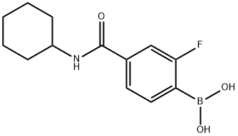 4-CyclohexylcarbaMoyl-2-fluorobenzeneboronic acid, 97%