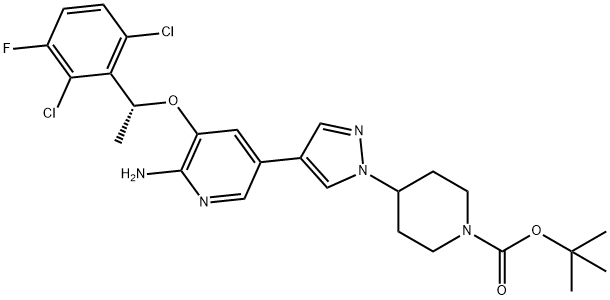 (R)-tert-butyl 4-(4-(6-aMino-5-(1-(2,6-dichloro-3-fluorophenyl)ethoxy)pyridin-3-yl)-1H-pyrazol-1-yl)piperidine-1-carboxylate