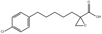 2-[5-(4-Chlorophenyl)pentyl]oxirane-2-carboxylic acid
