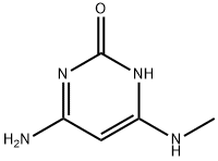 2(1H)-Pyrimidinone, 4-amino-6-(methylamino)- (7CI)