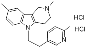 2,3,4,5-Tetrahydro-2,8-dimethyl-5-[2-(6-methyl-3-pyridyl)ethyl]-1H-pyrido[4,3-b]indole dihydrochloride