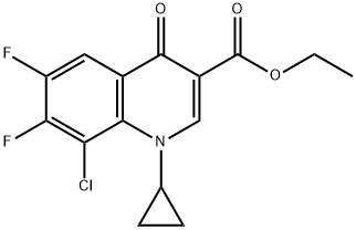 ethyl 8-chloro-1-cyclopropyl-6,7-difluoro-1,4-dihydroquinoline-4-oxo-3-carboxyla 