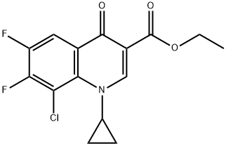ethyl 8-chloro-1-cyclopropyl-6,7-difluoro-1,4-dihydroquinoline-4-oxo-3-carboxyla