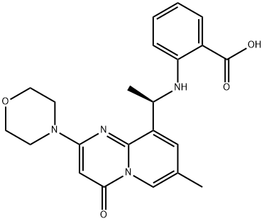 2-[[(1R)-1-[7-methyl-2-(4-morpholinyl)-4-oxo-4h-pyrido[1,2-a]pyrimidin-9-yl]ethyl]amino]benzoic acid