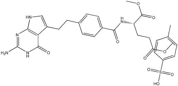 N-[4-[2-(2-Amino-4,7-dihydro-4-oxo-3H-pyrrolo[2,3-d]pyrimidin-5-yl)ethyl]benzoyl]-L-glutamic acid 1,5-dimethyl ester 4-methylbenzenesulfonate