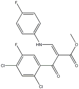 2-(2,4-Dichloro-5-fluorobenzoyl)-3-(4'-fluoro-phenylamino)-acrylic methylester