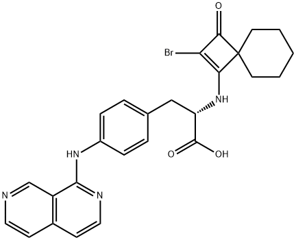 N-(2-Bromo-3-oxospiro[3.5]non-1-en-1-yl)-4-(2,7-naphthyridin-1-ylamino)-L-phenylalanine