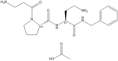 (2S)-beta-Alanyl-L-prolyl-2,4-diamino-N-(phenylmethyl)butanamide acetate