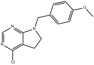 4-chloro-7-(4-methoxybenzyl)-6,7-dihydro-5H-pyrrolo[2,3-d]pyrimidine