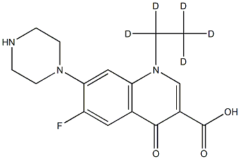 6-FLUORO-1,4-DIHYDRO-4-OXO-1-PENTADEUTEROETHYL-7-PIPERAZINO-3-QUINOLINECARBOXYLIC ACID