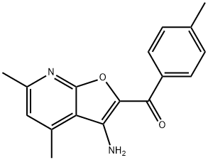 (3-AMINO-4,6-DIMETHYL-FURO[2,3-B]PYRIDIN-2-YL)-P-TOLYL-METHANONE