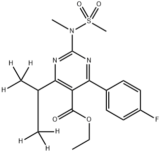 ETHYL 4-(4-FLUOROPHENYL)-6-ISOPROPYL-2-(N-METHYLMETHYLSULFONAMIDO)PYRIMIDINE-5-CARBOXYLATE-D6