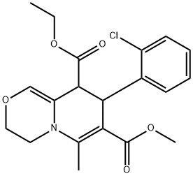 5-ethyl 7-methyl 6-(2-chlorophenyl)-8-methyl-3,4,5,6-tetrahydro-2H- benzo[b][1,4]oxazine-5,7-dicarboxylate